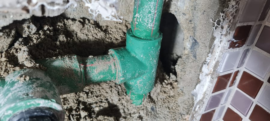 Vazamento em tubulação PPR Acqualy Soluções